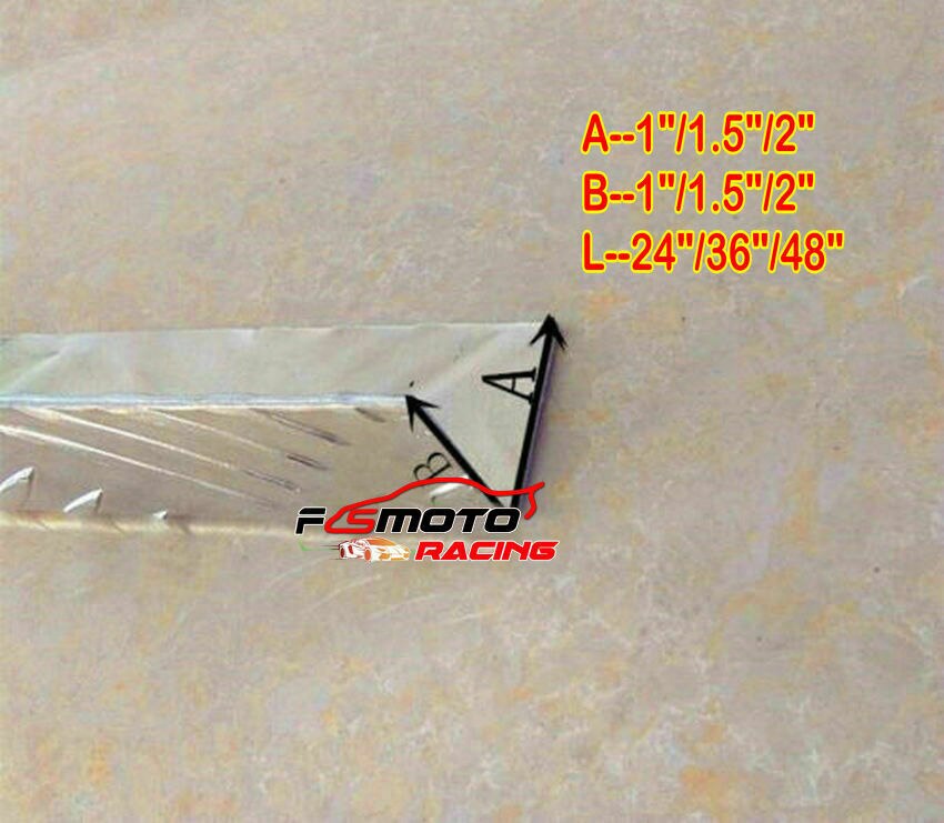 1"/1.5" /2" 3003 ALUMINIUM DIAMOND PLATE CORNER WALL GUARDS ANGLE Length 24"/36"/48"