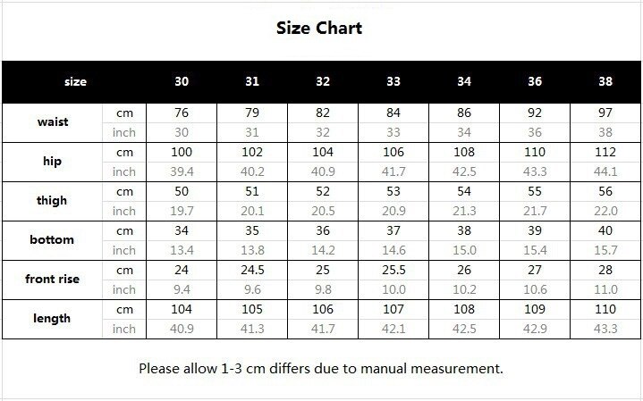 Pantalones vaqueros rasgados de retales para hombre, pantalones vaqueros masculinos ajustados a la con botones de parche de colores, Pantalones rectos con volantes
