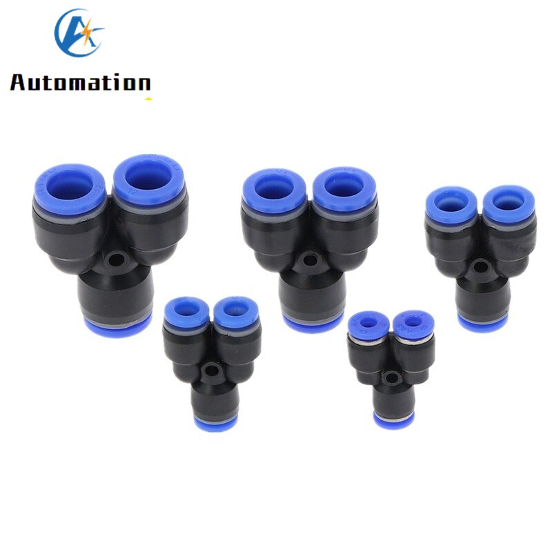 3 Way 4mm 6mm 8mm 10mm 12mm 14mm 16mm Y Shape Air Pneumatic Fitting Plastic Connector Quick Air Gas Tube Fittings I.854450853 - View #5