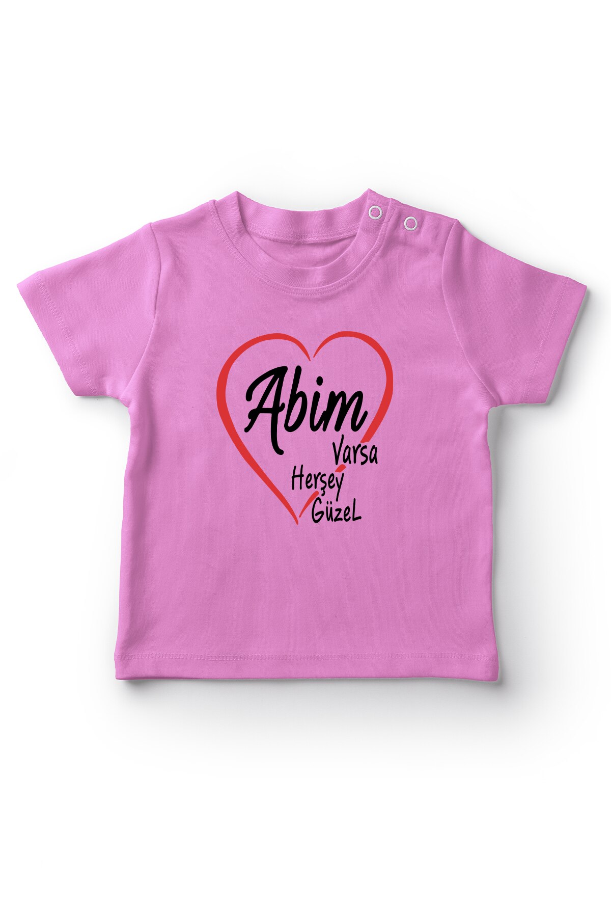 Angemiel bébé Abim si tout joli tee shirt bébé fille rose