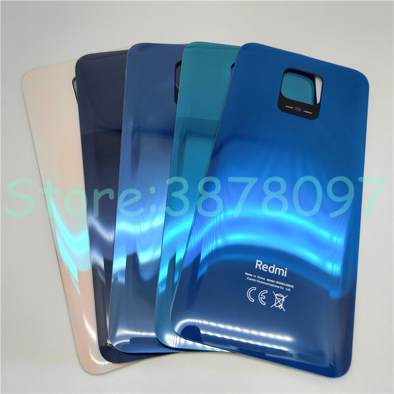 Back Glass For Xiaomi Redmi Note 9 Pro 9S (64MP) Battery Cover Rear Housing Door Panel Case