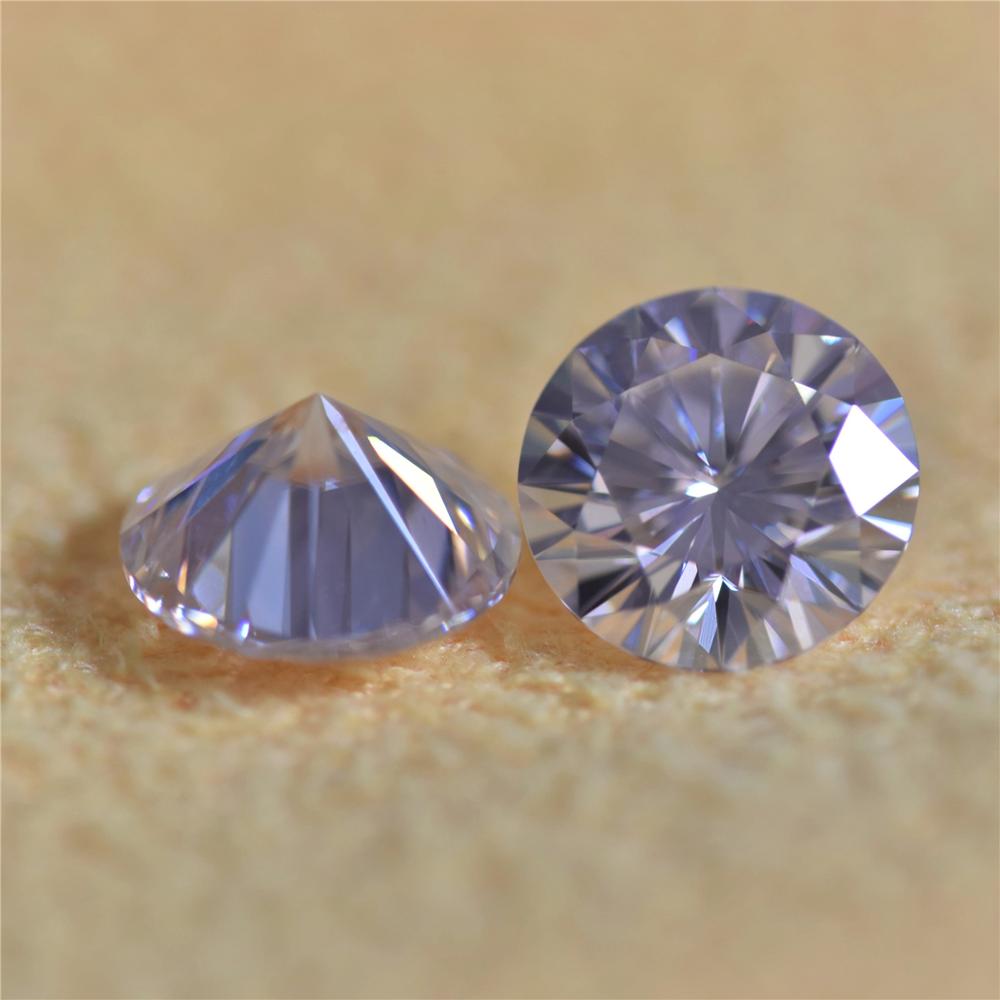 5,0mm round brilliant cut lose moissanite stein mit EF weiß farbe VVS klarheit