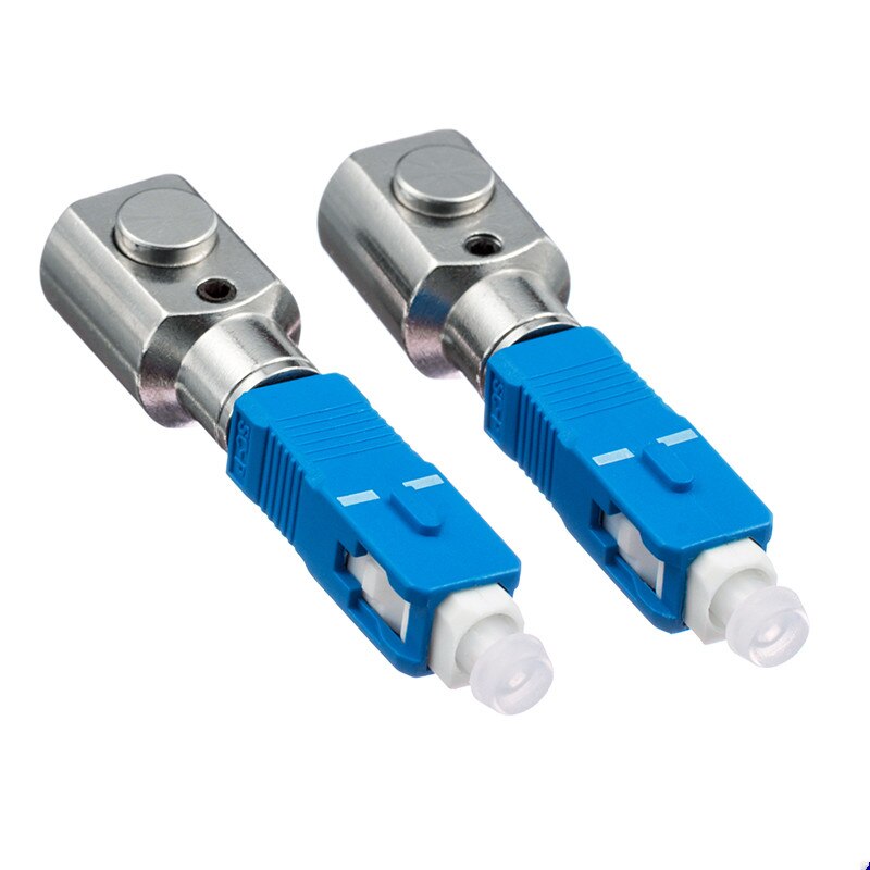 5 Stks/partij Sc Ronde Kale Glasvezel Adapter Connector Sc Flens Koppeling Optical Fiber Test Tijdelijke, sc Ronde Ontblote Fiber Adapter