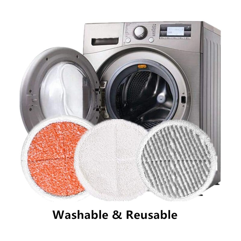 10 Packs Heavy Scrub Mop Pads Replacement For Bissell Spinwave 2039A 2124 Hard Floor Mop Cloths Household Home Cleaning Pad Kit