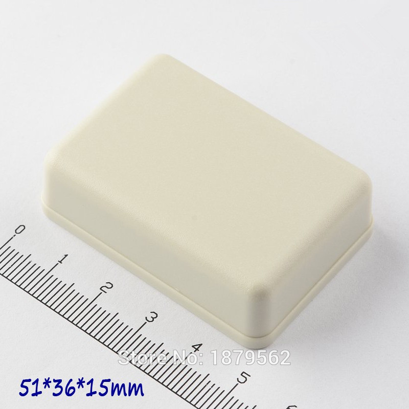 Boîte plastique de commande | Petite boîte plastique pour boîtier de PLC électronique, boîte de commutation de commande, étanche ABS, bricolage, 2 couleurs 51*36*15mm