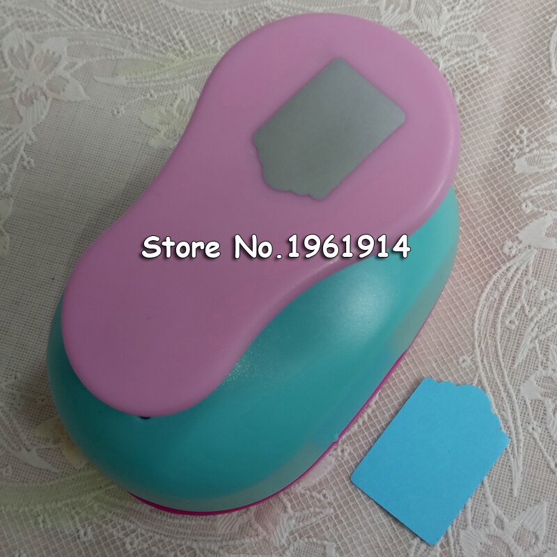 Perforadora de 2 piezas Kawaii para estudiantes, cortador hecho a mano, perforadora con forma de etiqueta, 2 pulgadas, 4-5cm, tamaño de corte