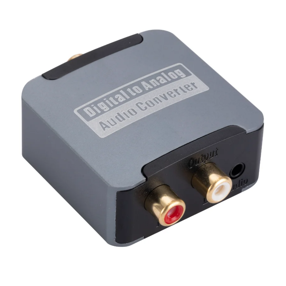 DAC Digital-Analog-Audio-Konverter, optisches SPDIF, Toslink, Koaxial-Eingang zu L/R, RCA, 3,5-mm-Klinkenstecker, Kopfhörerverstärker-Ausgang