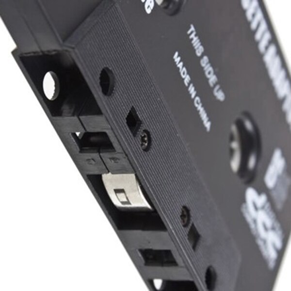 Adaptateur de cassette audio noir pour voiture, compatible avec  mp3 ipod, nani, cd, md