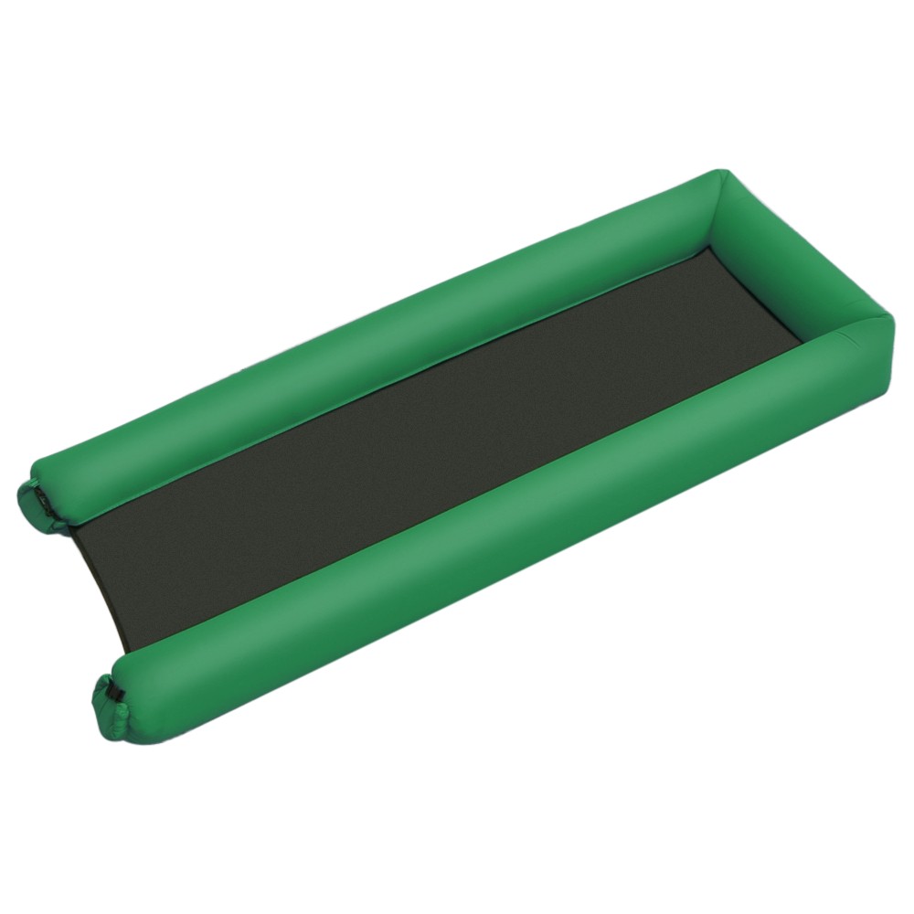 Inflatable Floating Lounger Portable Pool Float Bed Swimming Pool Sea Inflating Recliner: Green