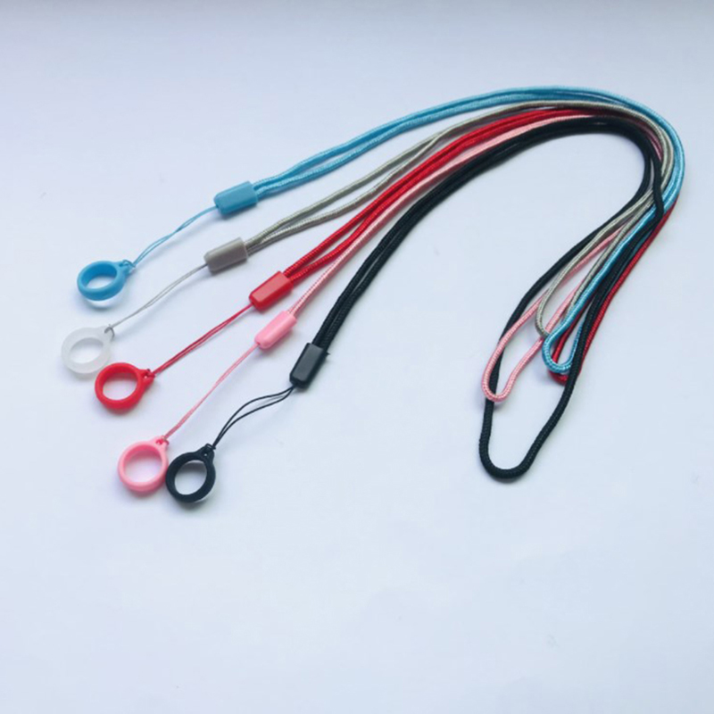 Correia de pulso bonito do silicone para telefones chaves cintas do anel cordão de keycord anéis de dedo acessórios do telefone móvel