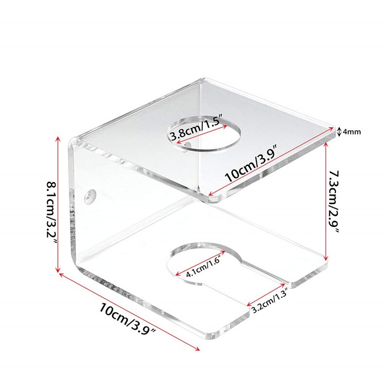 1Pcs Clear Acryl Muur Mounts En Stands Voor Honkbalknuppels Display