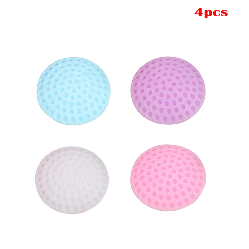 Tope de puerta autoadhesivo para el cuidado del bebé, almohadilla protectora de goma para cerradura de guardabarros, a prueba de golpes, 4 piezas: Mixed 4pcs