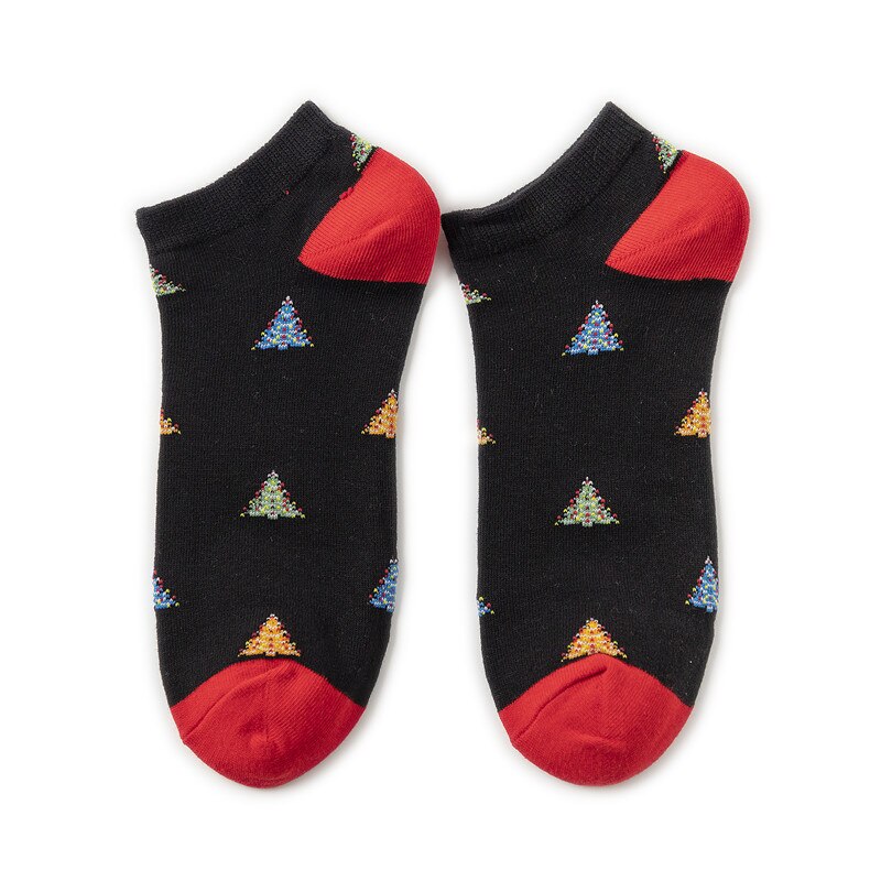 Hip hop trend sjove kvinder mænds korte sokker farverige personlighed tegneserie frugt dyr mønster skateboard sokker: 12