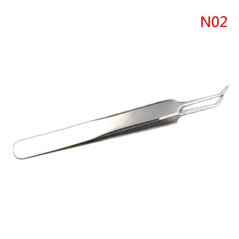 1pc acier inoxydable utile courbure droite courbe point noir acné pince à épiler bouton comédon Kit de dissolvant visage nettoyant