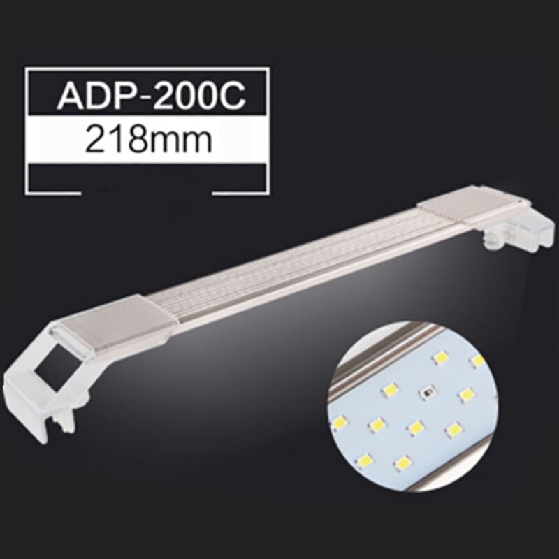 Aquarium ADP LED Aquatic Plant SMD Verlichting Chihiros Ultra Dunne Aluminium Waterdichte Lamp Voor Fish Tank Grow Verlichting: ADP 200C US Plug
