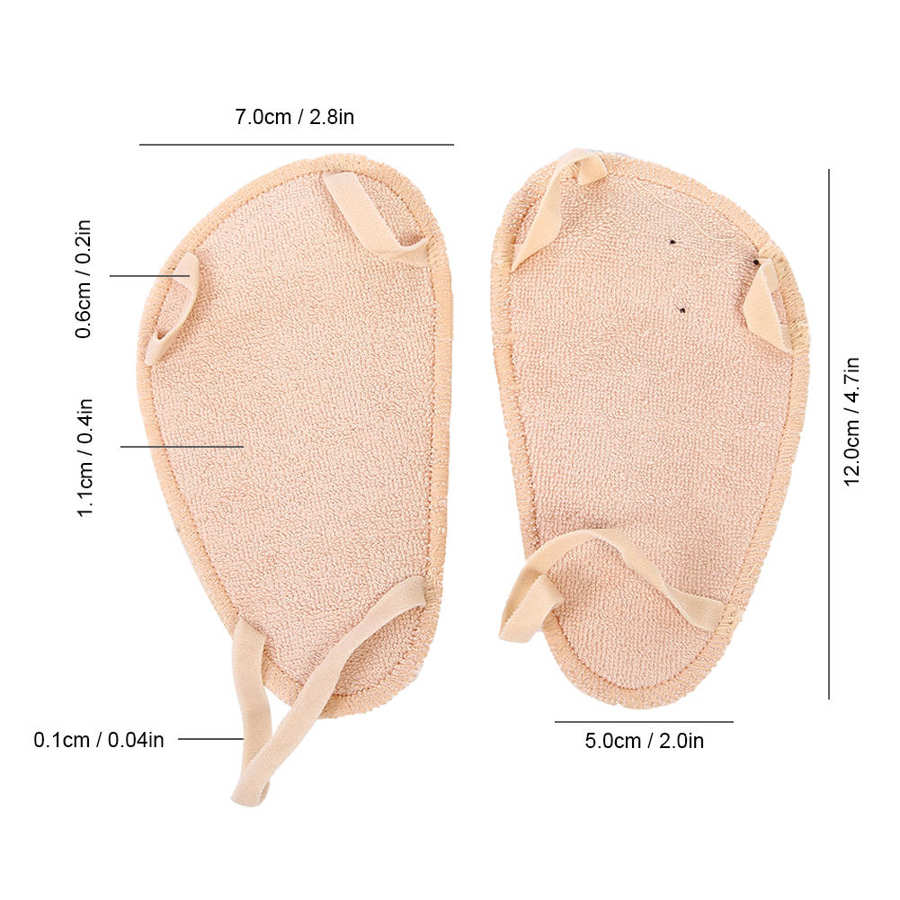1 Pair Foot Protection Pad Forefoot Concealing Non-Slip Waterproof Support Cushion Soft Breathable Forefoot Pad Foot Care Patch