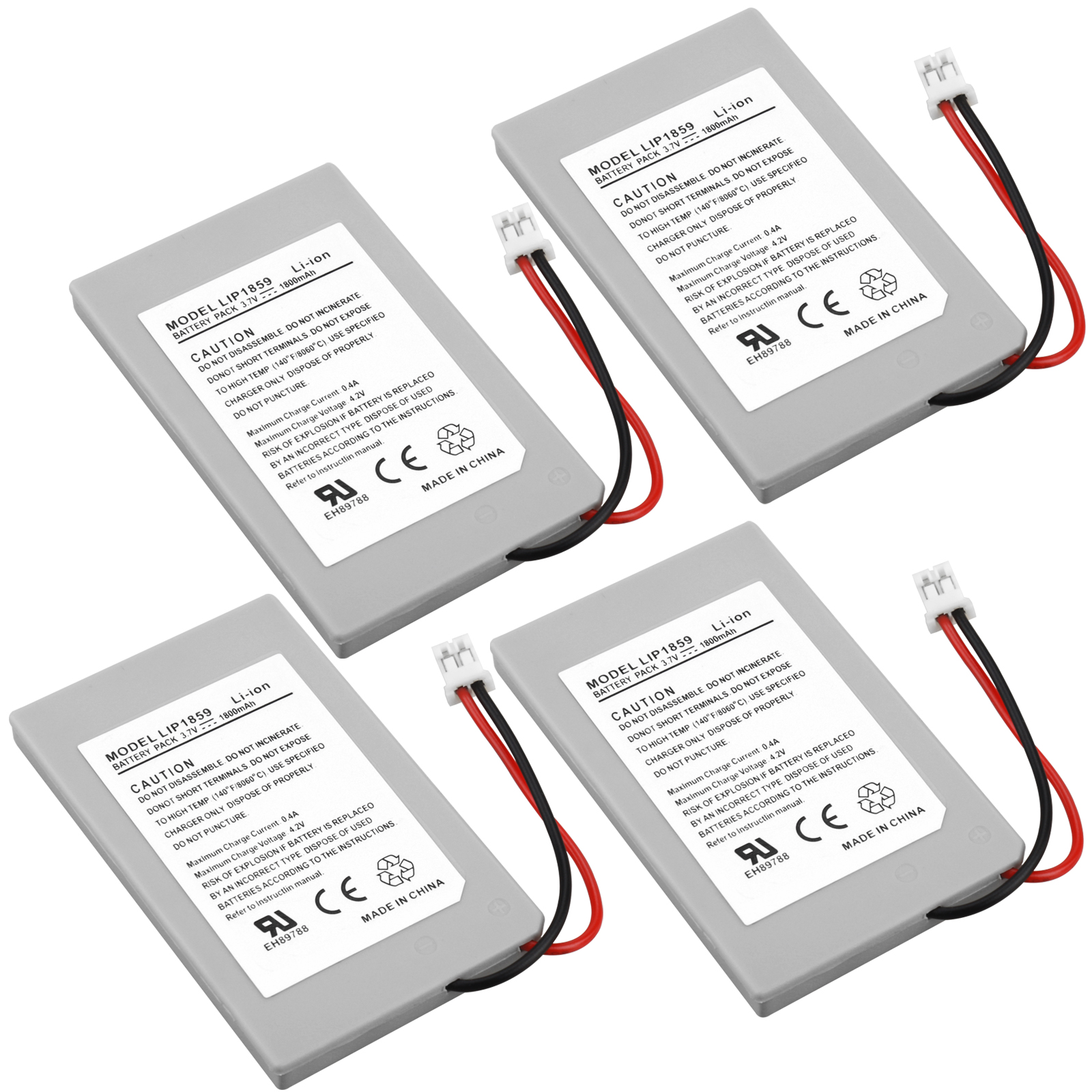 4 Stuks 3.7V 1800Mah Oplaadbare Vervangende Batterij Voor PS3 Game Controller Batterij Pack Voor PS3 Gamepad