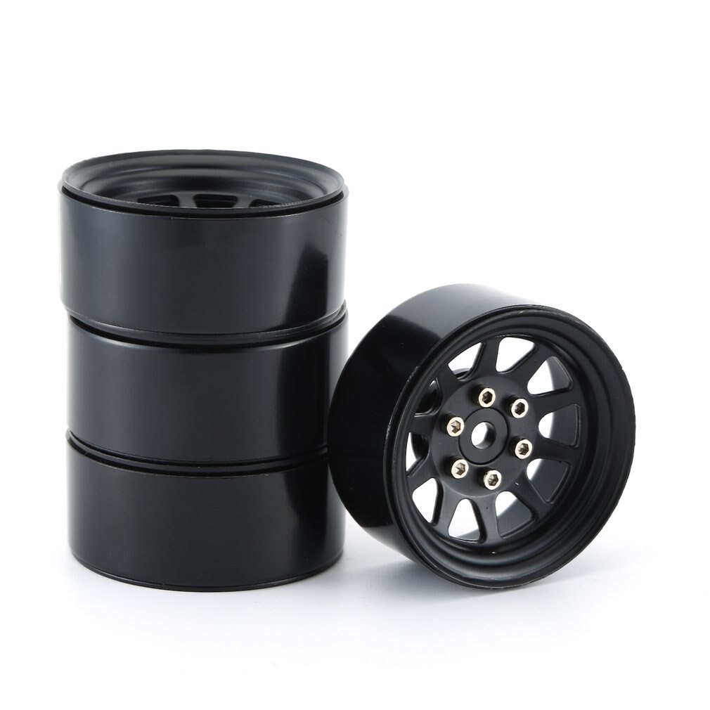 107g/pcs Metal Alloy 1.9 Beadlock Wheel Rims for 1:10 RC Crawler Axial SCX10 AXI03007 90046 Traxxas TRX4 Redcat GEN8