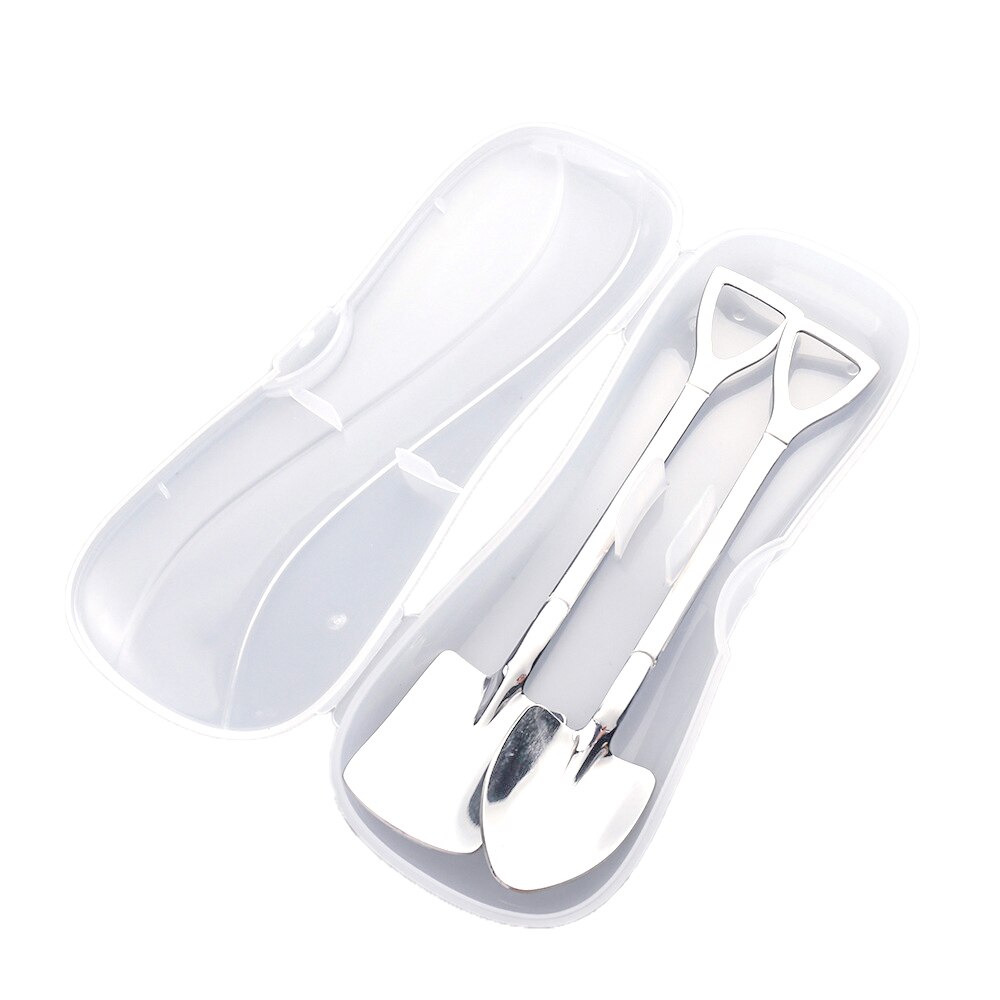 6 kinds of shovel coffee spoon golden spoon stainless steel spade spoon watermelon spoon dessert spoon ice cream spoon: H02