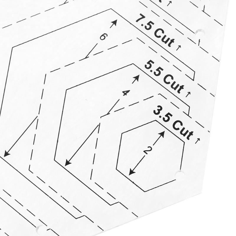 Regla acrílica de retazos para costura, regla de corte para manualidades, herramientas de dibujo hechas a mano, Sastre para herramientas de costura para el hogar