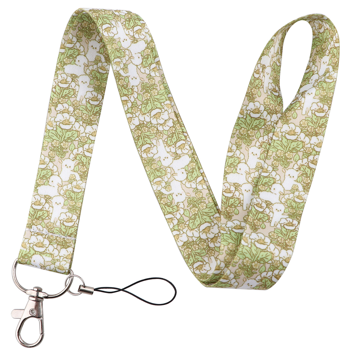 Cute Capybara Lanyard for Keys Neck Strap ID Card Badge Holder Cell Phone Strap Key Chain Key Holder Key Rings Accessories: Light Blue