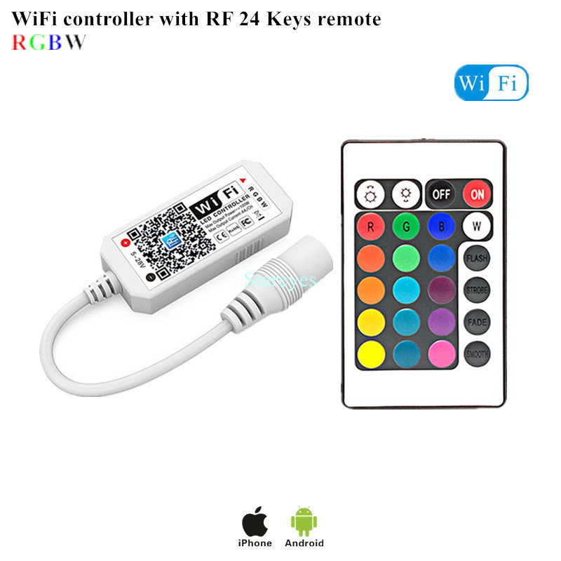 Magic Home WiFi télécommande sans fil variateur DC5V 12V 24V couleur unique RGB RGBW télécommande Alex Tuya contrôle pour bande LED: Rouge
