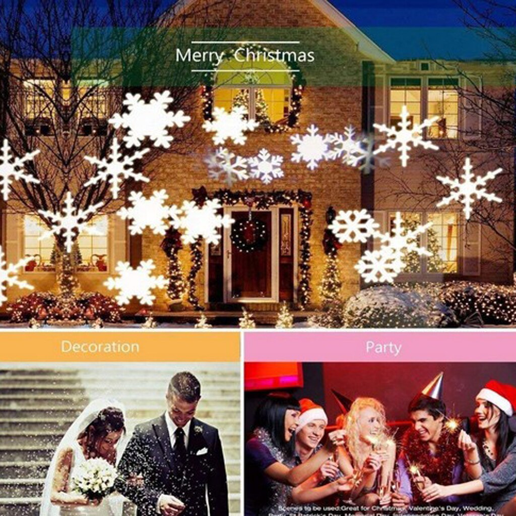 Celebration Series Projector LED Image Motion Projection Light with 12 Slide for Halloween Party Garden Outdoor Activities