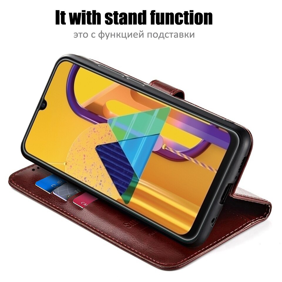Per Samsung Caso di M21 In Silicone da 6.4 pollici caso di cuoio di vibrazione Per Samsung Galaxy Caso di TPU Coque per Samsung M21 M21 m215F M115F