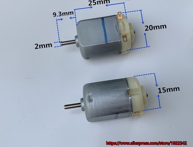 Brand Mabuchi 130 micro DC motor 3V 5V 6V metal brush motor 130-14150 20mm toy motor~