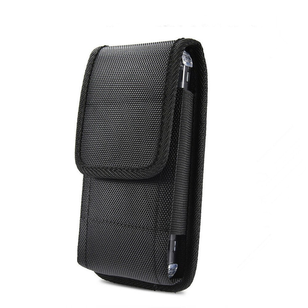 Telefoon Pouch Opknoping Taille Opbergtas Fanny Pack Zwarte Klassieke Riem Clip Pouch Case Voor Telefoon Heuptas