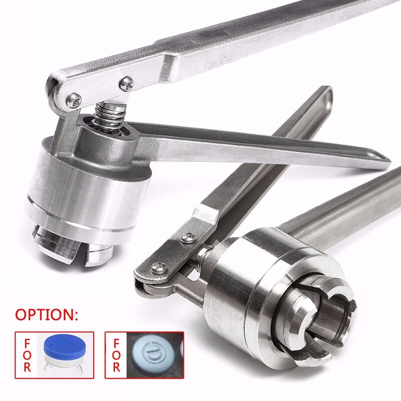 Stainless Steel Manual Vial Crimper Hand Sealing Machine for Crimping 20Mm Flip Off Caps for Aluminum