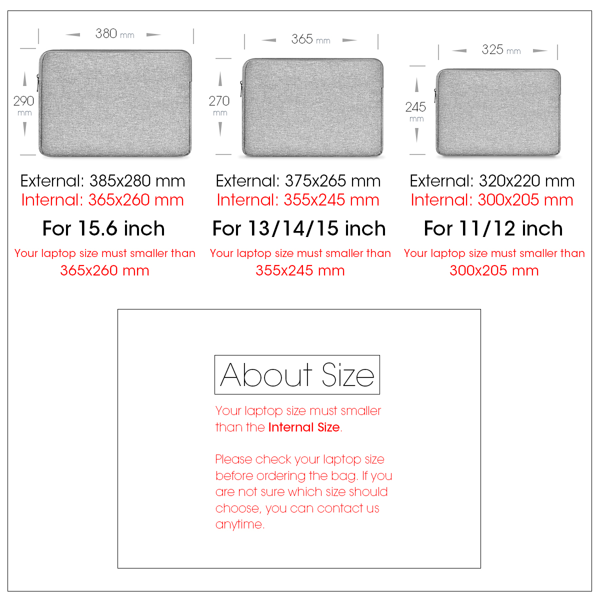 Laptopfodral 11, 13, 15 tums skyddande fodral passar för macbook air pro, huawei, xiaomi, bärväska för män och kvinnor.