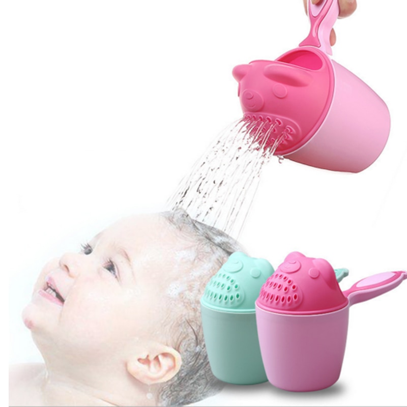 Baby shampoo skyl kop toddle tegneserie vand svømning balier baby shower skeer badning vask hår kop børn badeværktøj