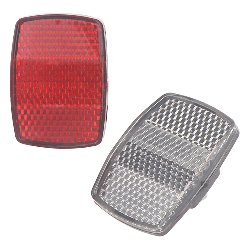 Bicycle Plastic Reflector Tail Light Reflector Front And Rear Warning Tail Light Bike Accessories