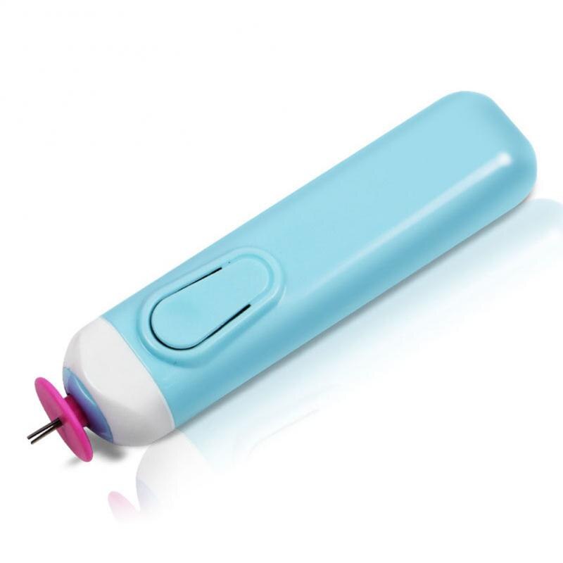 Stylo en rouleau de papier Origami en acier inoxydable, fait à la main, pour bricolage, couture, aiguille fendue, papier artisanal, accessoires électriques pour la maison: blue 1pcs