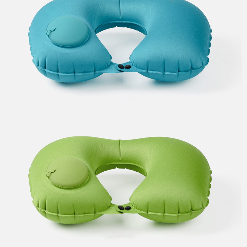 Opblaasbaar Nekkussen, Volledig Verstelbare Hals Kussen Voor Vliegtuig Reizen, Auto, Bus En Rail Reizen Kussen