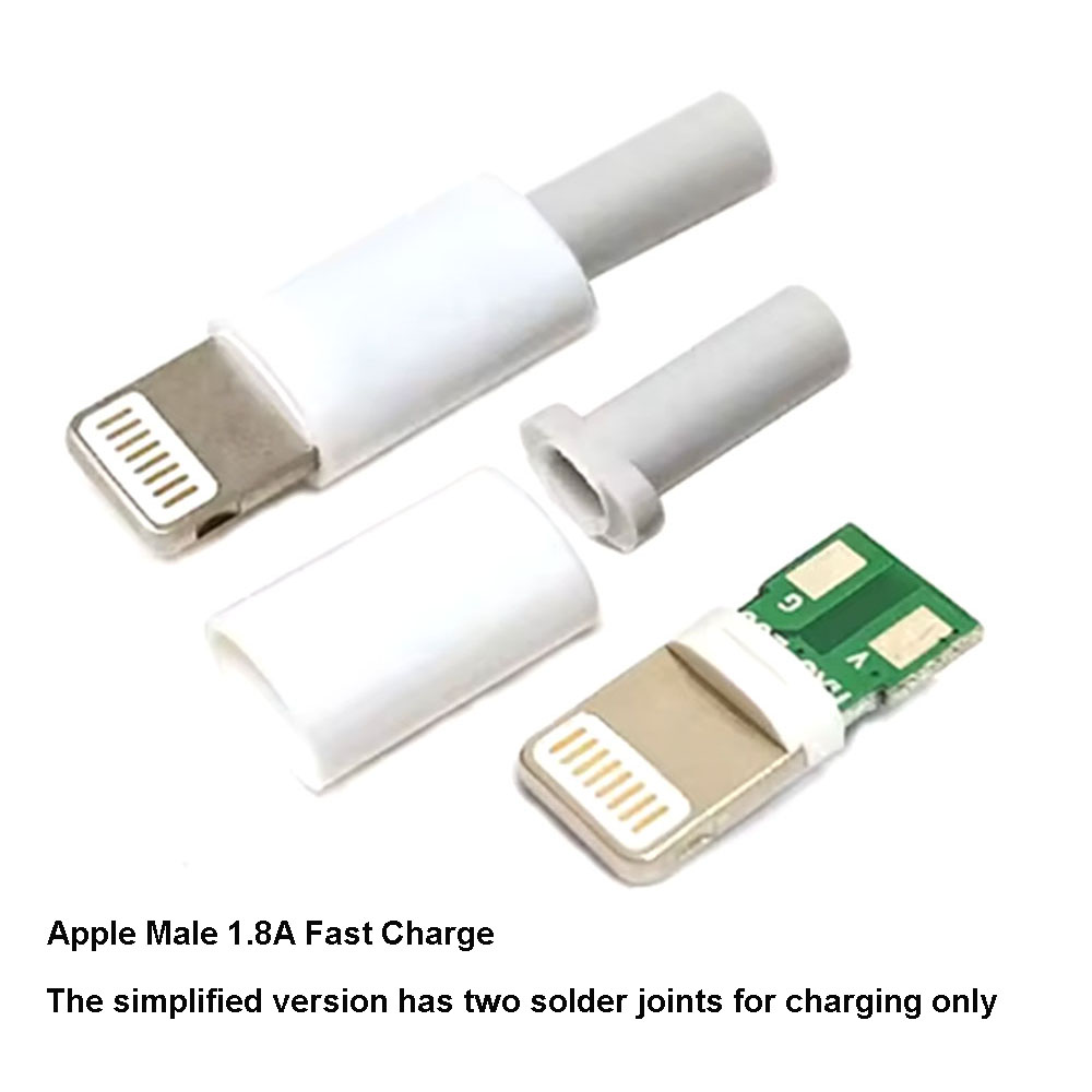 1einstellen Blitz Dock USB Stecker Mit Chip Bord Männlichen Stecker Schweißen Daten OTG Linie Schnittstelle DIY Daten Kabel für IPhone