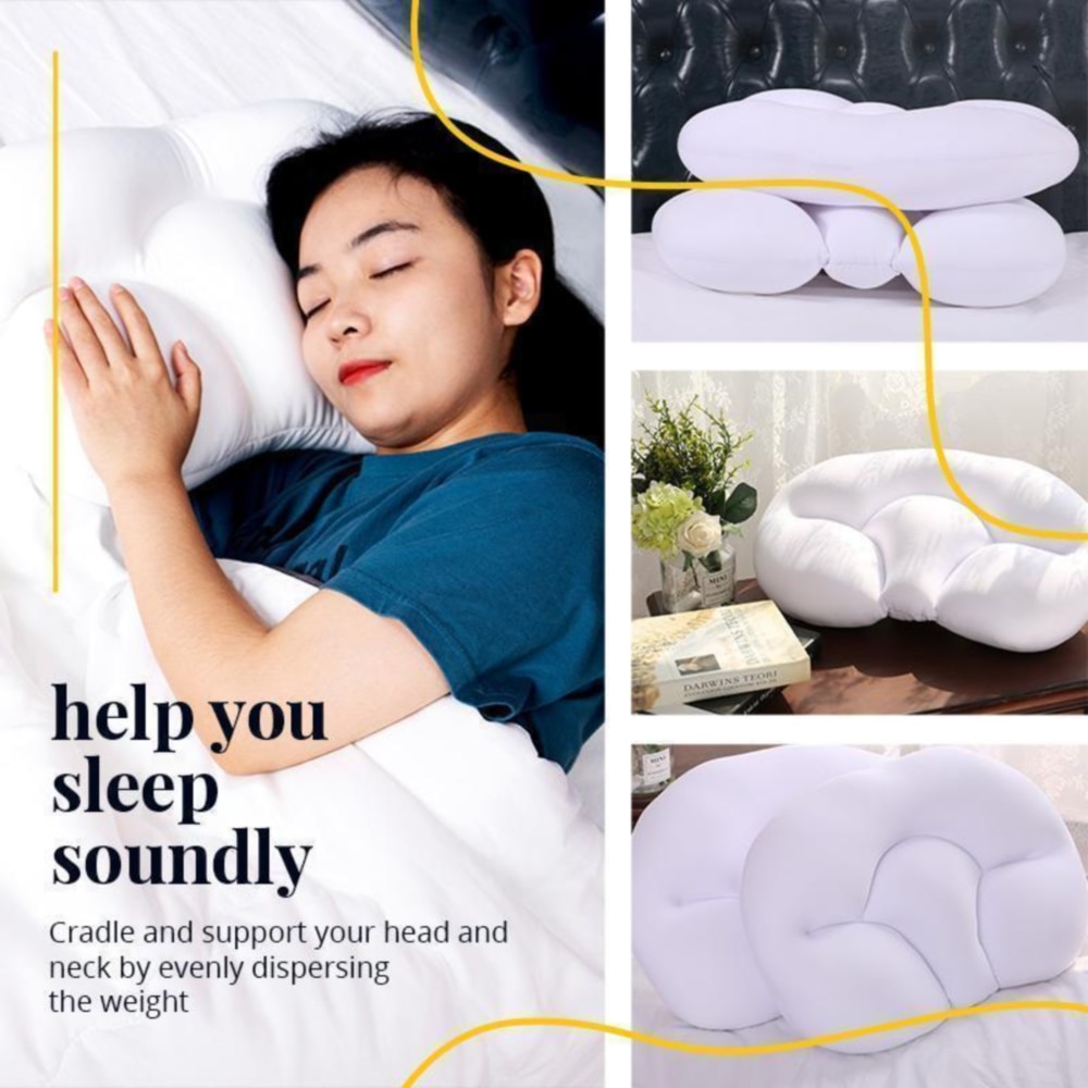 Sleeping Aid Pillow Concave Super Comfortable All-round Sleep Pillow Memory Foam Soft Clouds Ergonomic Pillow Help Deep Sleep