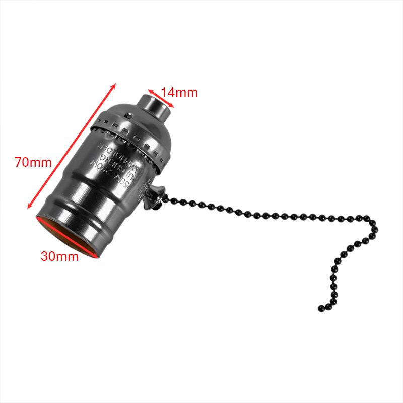 Classic Retro Edison Lamp Holder E27 E26 Lamp Socket Vintage Edison Light Holder Industrial Bulb Pendants Knob Lamp Bases