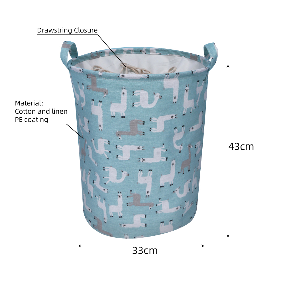 40x50cm Geometric Folding Laundry Basket Round Storage Bin Bag Hamper Collapsible Clothes Bucket Organizer Large Capacity