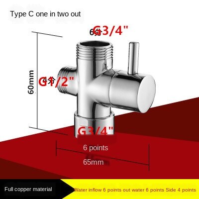 DWZ 3/4 &quot;1/2&quot; BSP Starre Steigleitung 3-wege-umschaltventil für handheld dusche kopf oder Schlecht klopfen wasserhahn schalter Auslauf: Grün