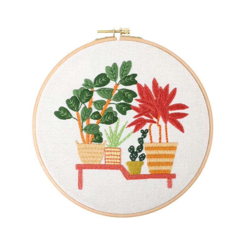 DIY Embroidery Kit Home Decor Handicraft Cross Stitch Simple Suitable For Beginners Embroidery Cloth Thread Needle Drawing #1: F