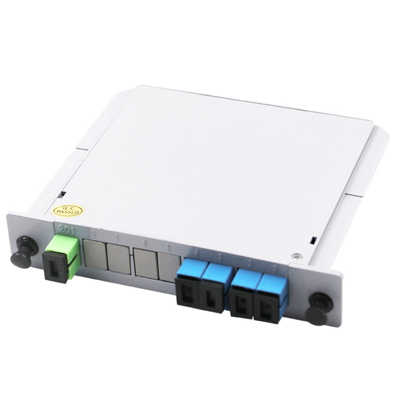 1:4 Fiber Optical Plc Splitter Sc/Upc 1X4 Lgx Box Cassette Card Inserting Plc Splitter Module: Default Title