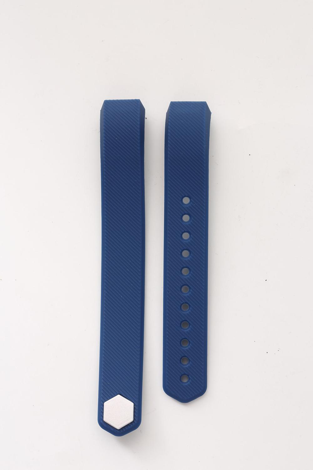 Silicone Band for Fitbit Alta HR Adjustable Soft Secure Wristband Strap Bracelet Watch Replacement Accessories: Blue L