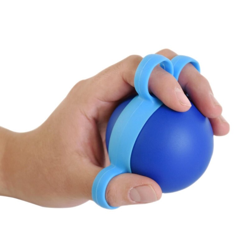 Bola de agarre expansora de mano para Fitness, Bola de fuerza de descompresión en forma de huevo, pelota para aliviar el estrés