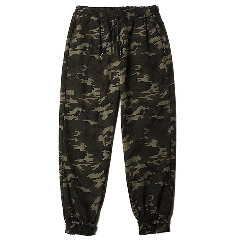 Vinterfickor byxor män hip hop fritids män casual kamouflage byxor herr sportkläder lös jogging 8xl