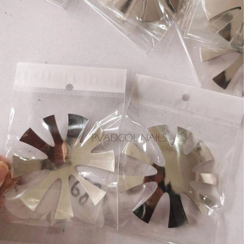 Nails Cutter Deep Oval Smile Line French Almond Nail Art Template Stainless Steel C Curve Tips Tools