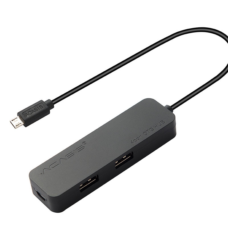 Acasis H032 4 Ports Otg Micro-Usb Hub Usb2.0 Adapter 1.5A Charging Cable Charging Power Transmisson Cable Splitter