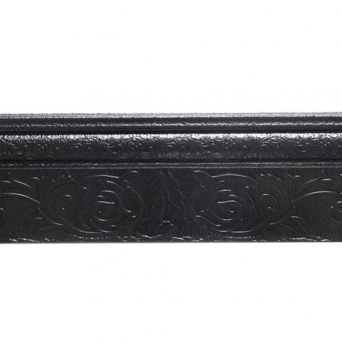 Auto-adhésif plinthe Stickers muraux PVC 3D plinthe autocollant pied ligne cadre étanche coin mur décalque fond décor à la maison: Black