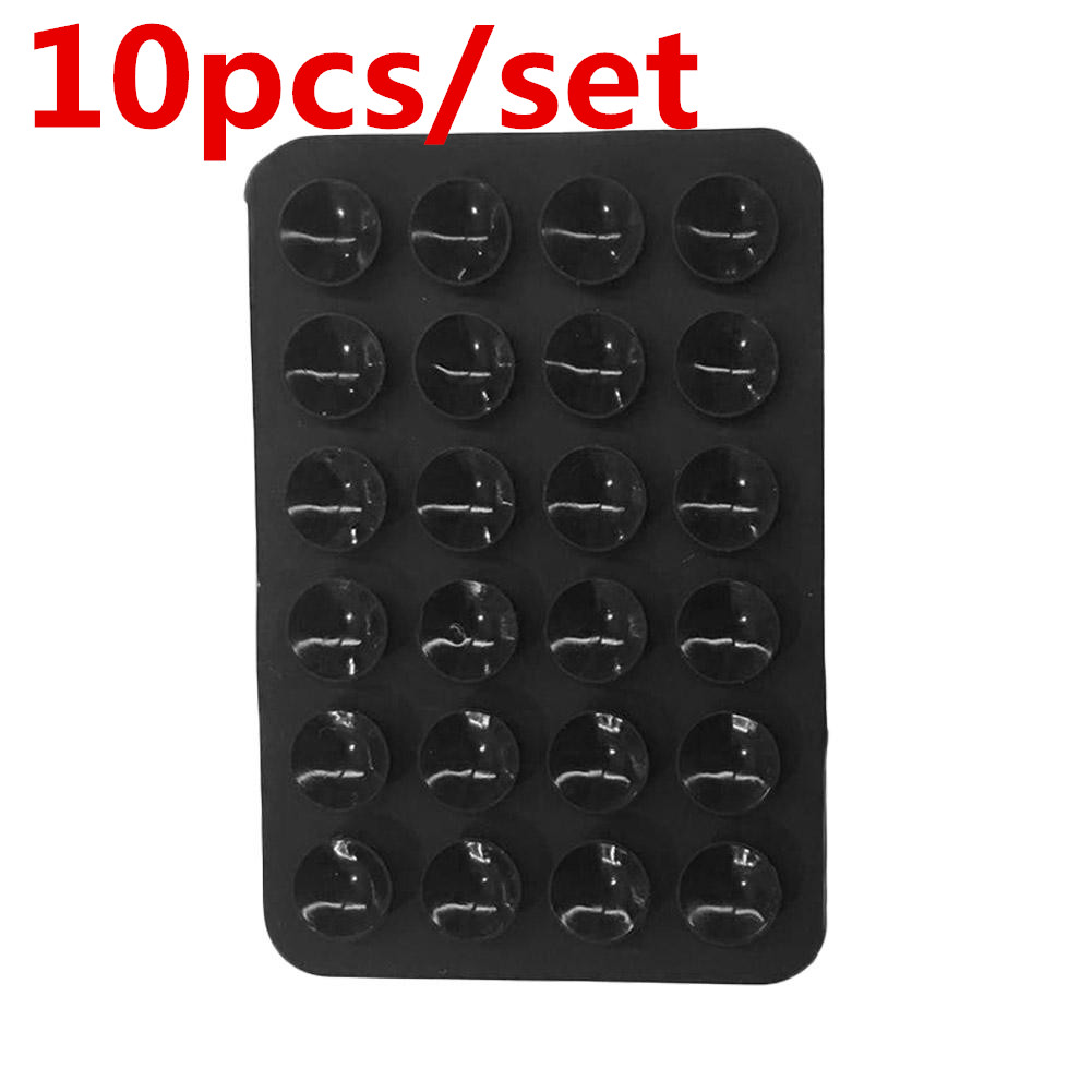 10 sztuk lepkie uchwyty przyssawkowe etui na telefon do montażu na silikonowym samoprzylepnym akcesorium do telefonu dla IPhone i Androida zestaw głośnomówiący Fidget Toy: Black